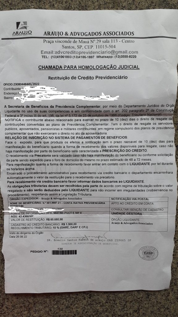 Golpistas Voltam A Atacar O Golpe Da Restitui O De Cr Dito