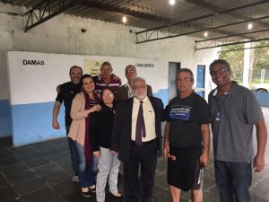 Prof. Azevedo e a Diretoria do ASMETRO-SN na área de Lazer dos sindicato 28/07/2016