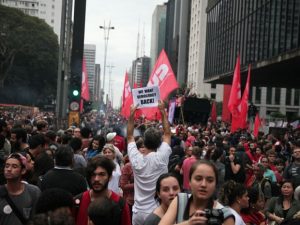 Protesto em Sãso Paulo - 05/09/2016 foto da web